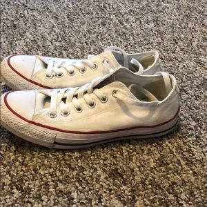 White pair of converse